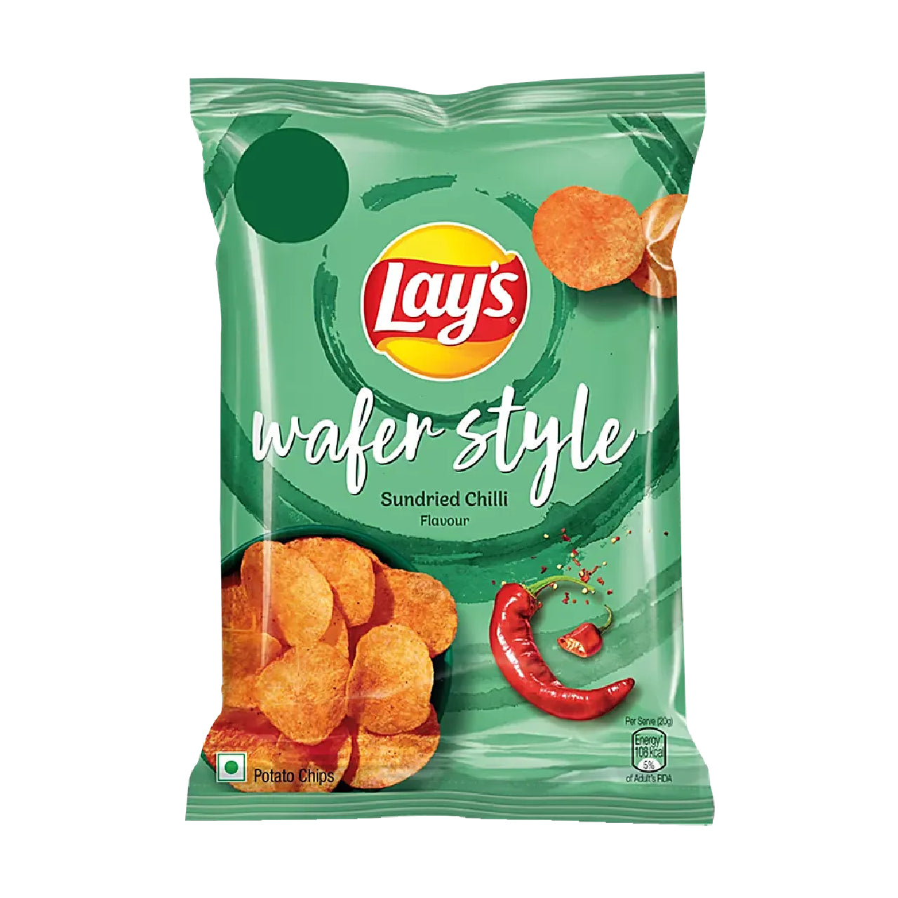 Lay's Wafer Style Sundried Chilli Flavour Potato Chips