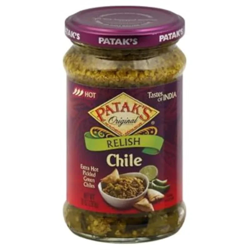 PATAK'S HOT RELISH CHILE PICKLE - (10 OZ)