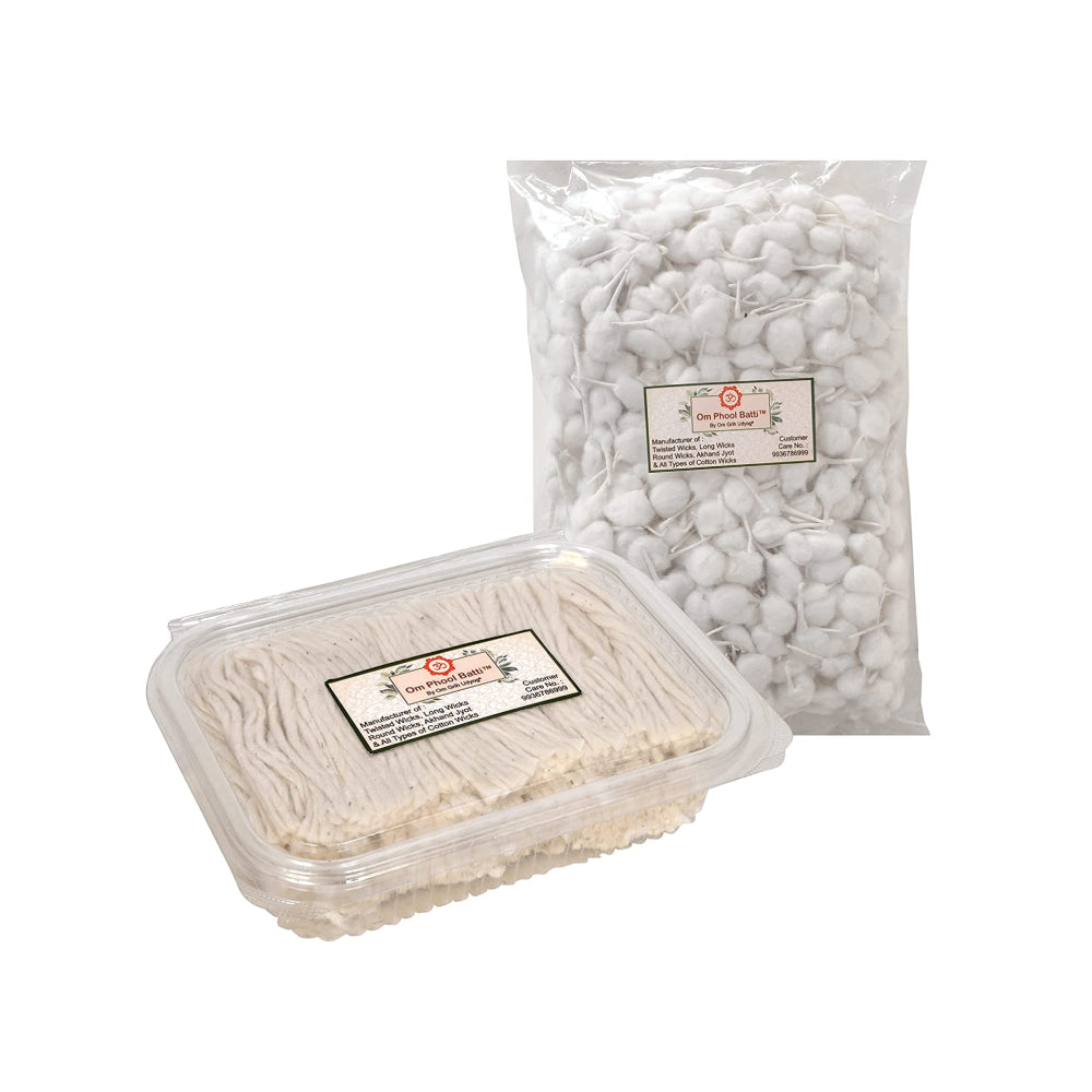 OM LONG COTTON WICKS (50 PCS)