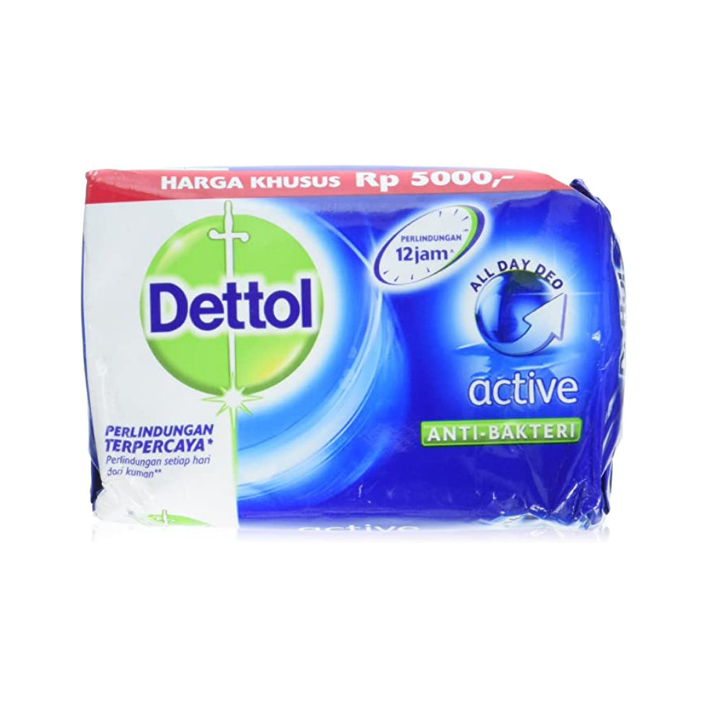 DETTOL ACTIVE ANTI BAKTERI SOAP (120 GM)