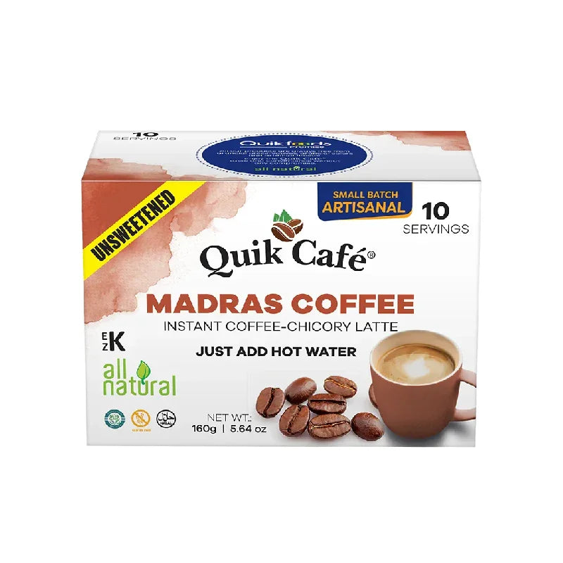 QUIK CAFE MADRAS COFFEE UNSWEETENED (10 SERVINGS)