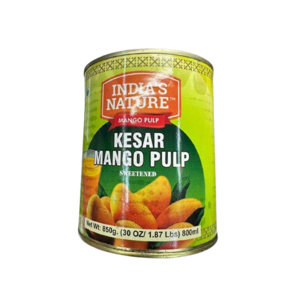 INDIA'S NATURE KESAR MANGO PULP SWEETENED (850 GM)