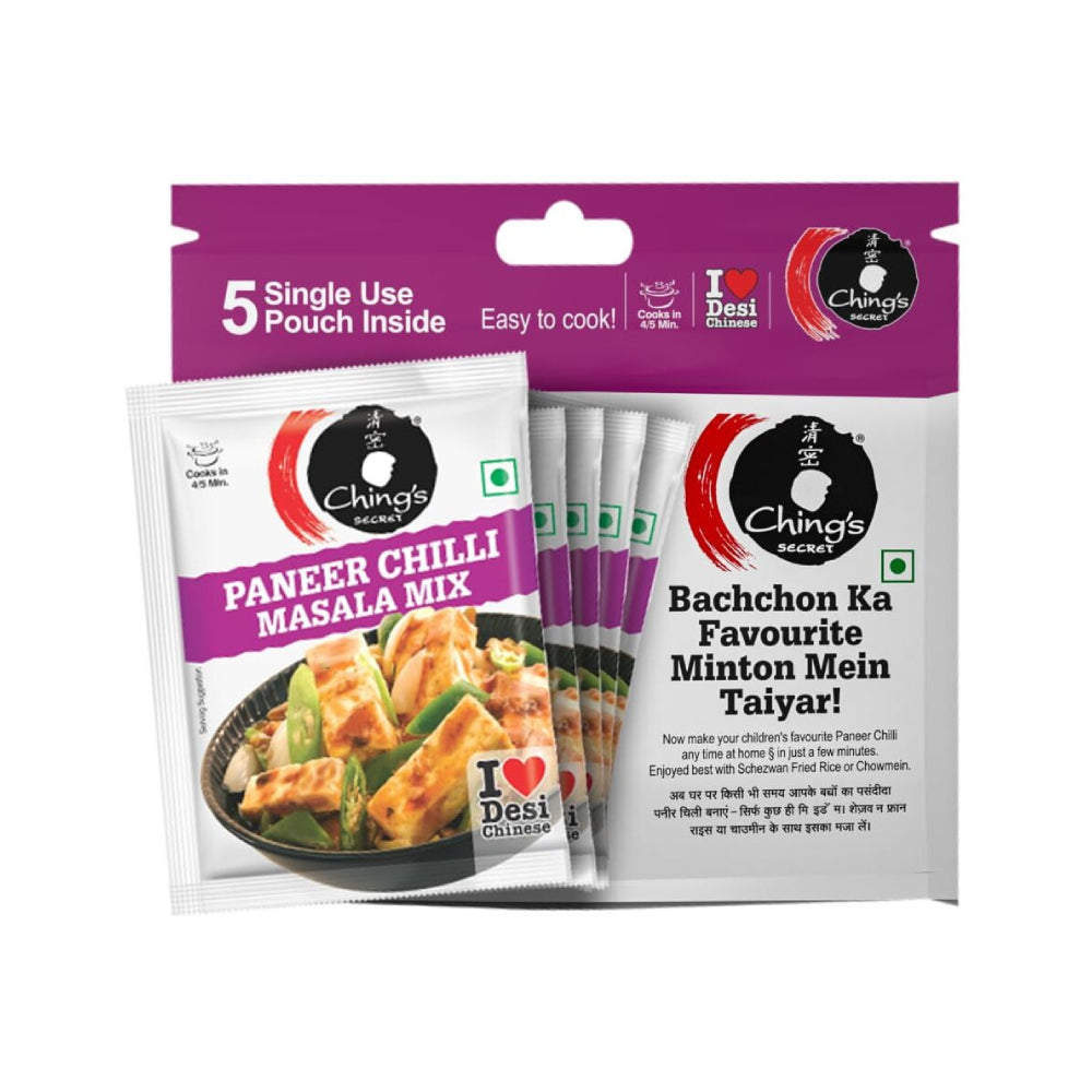 Ching's Secret Paneer Chilli Masala - 5 Single Use Pouch - (100 gm)