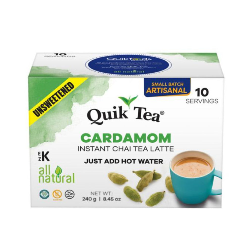 QUIK TEA CARDAMOM CHAI UNSWEETENED (10 SERVINGS)