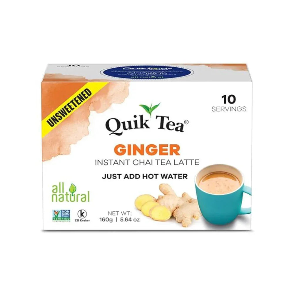 QUIK TEA GINGER UNSWEETENED (10 SERVINGS)