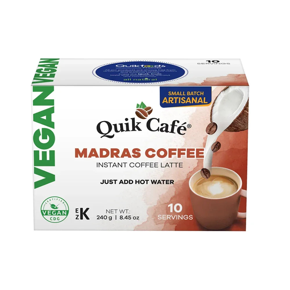 QUIK CAFE VEGAN MADRAS COFFEE (10 SERVINGS)