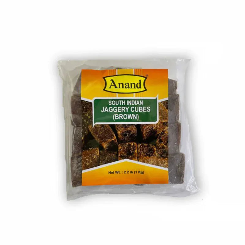 ANAND SOUTH INDIAN JAGGERY CUBES BROWN (1 KG)
