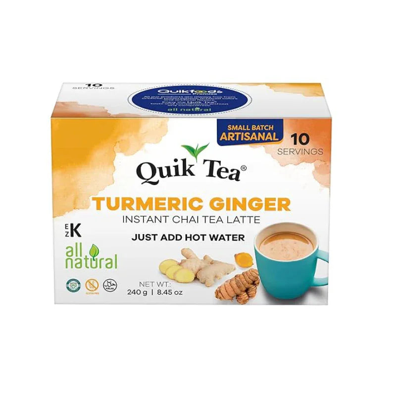QUIK TEA TURMERIC GINGER CHAI (10 SERVINGS)