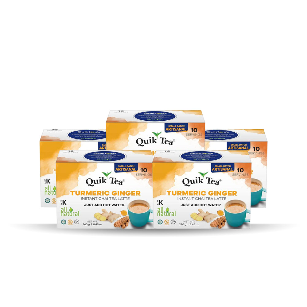 QUIK TEA TURMERIC GINGER CHAI (10 SERVINGS)