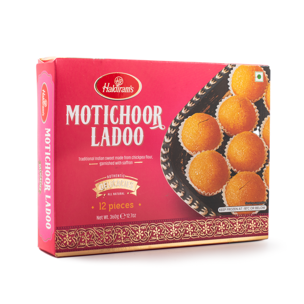 Haldiram's Motichoor Ladoo, Frozen 360 g