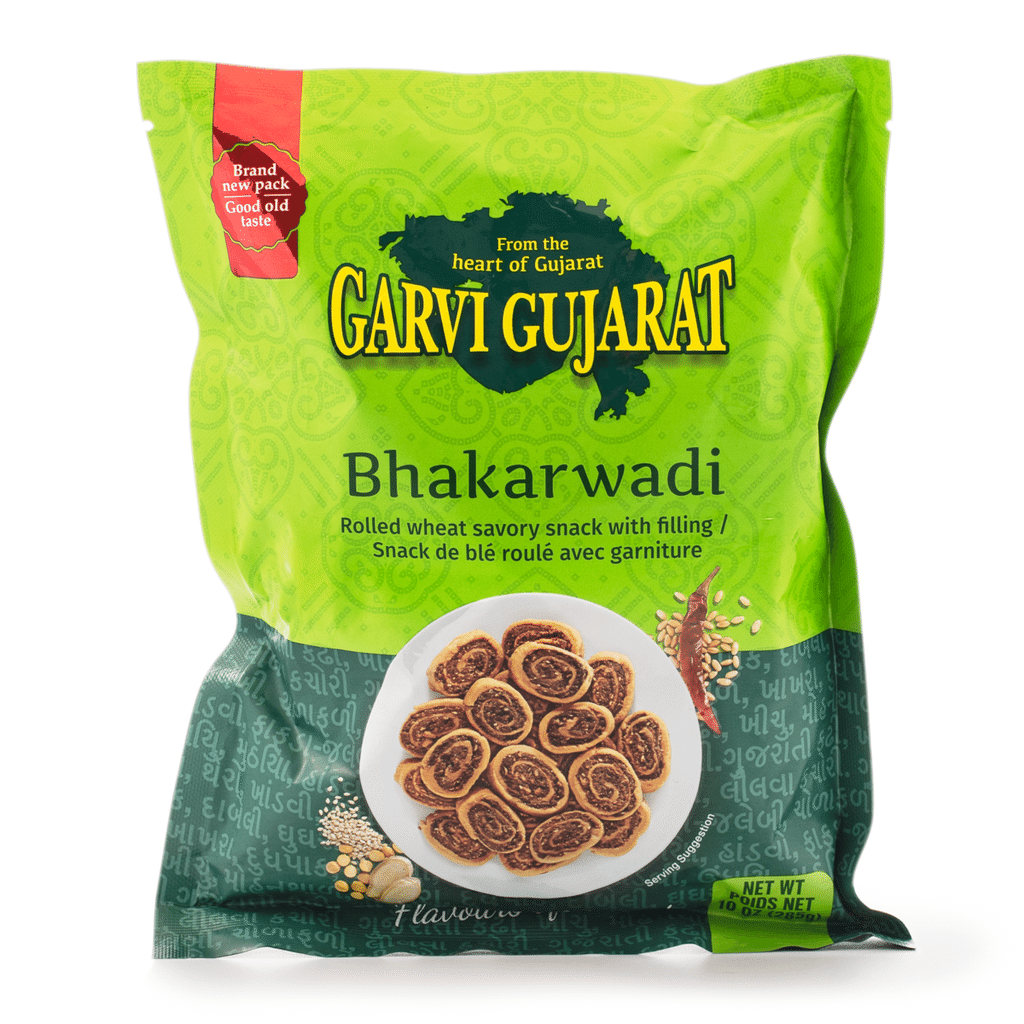 Garvi Gujarat Bhakarwadi (Rolled Wheat Savory Snack with Fillings) 285 g