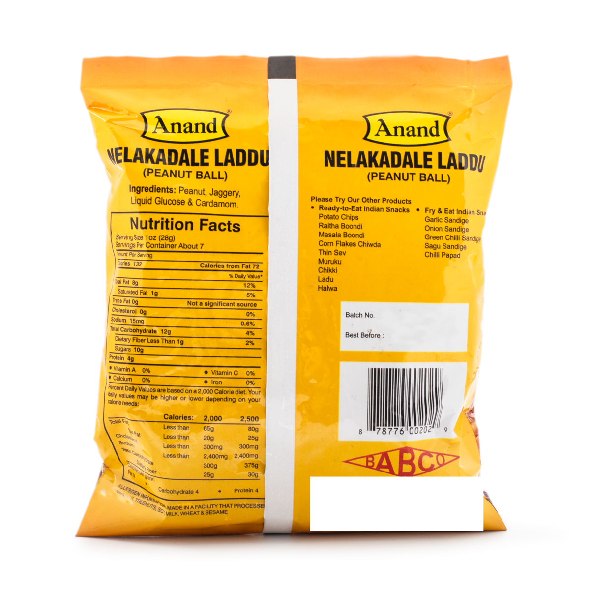 Anand Nelakadale Peanut Laddu (Peanut Balls) 200 g