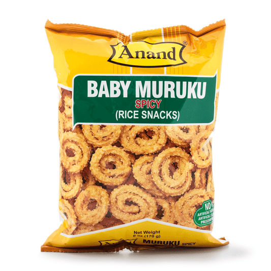 Anand Baby Murukku (Rice Snacks), Spicy Flavor 6 oz