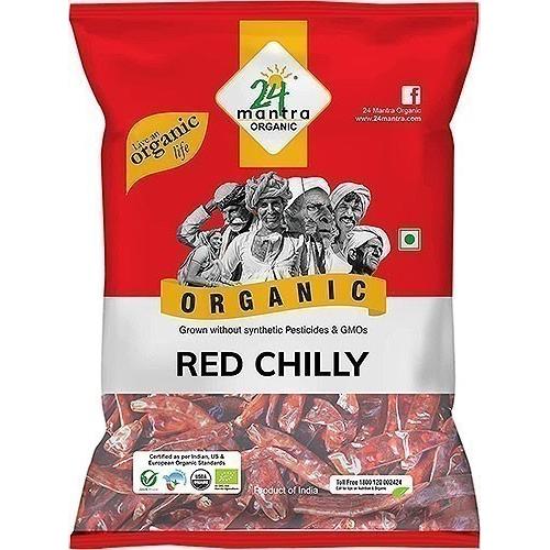 24 Mantra Organic Red Chilli Whole, 7 oz bag 7 oz