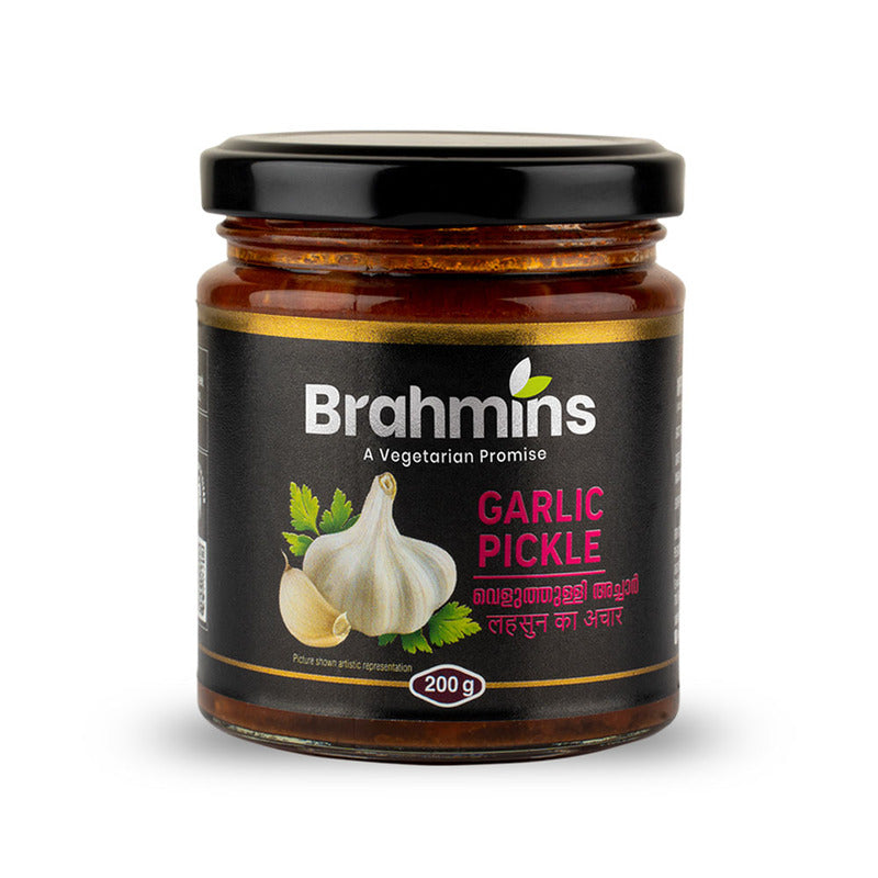 Brahmins Garlic Pickle - BHPGA (400 GM)