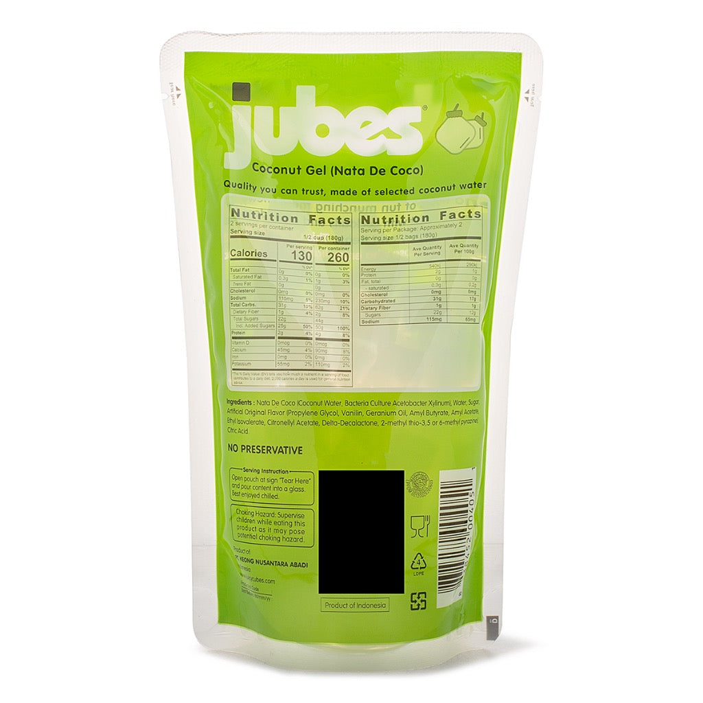 Jubes Coconut Gel, Original Flavor 360 g