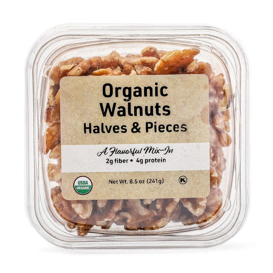 Woodstock Farms Organic Walnuts, Halves & Pieces 241 g