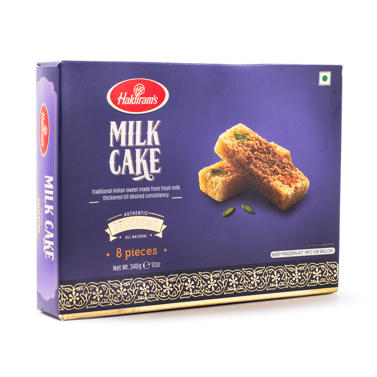 Haldiram's Milk Cake, Frozen 340 g