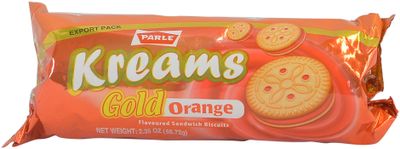 Parle Kreams Gold Orange Biscuits 66.72gm