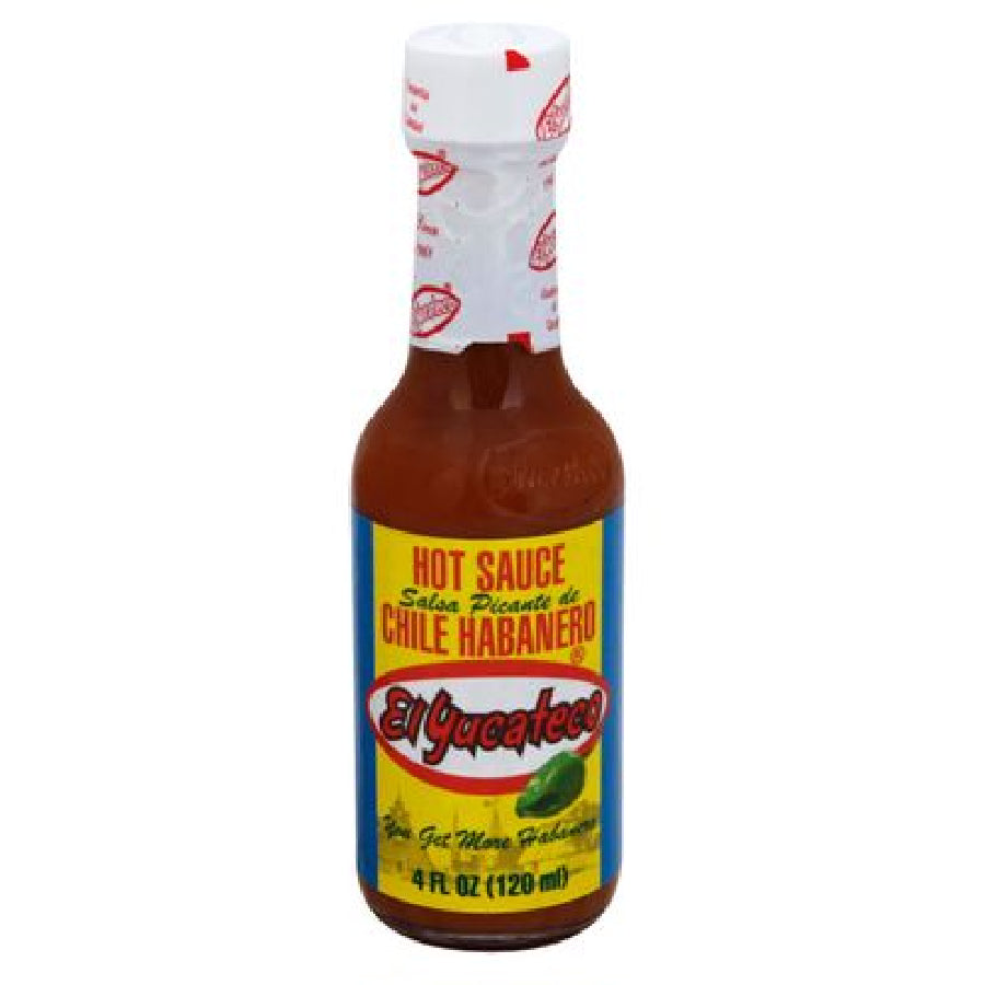 El Yucateco Salsa Picante De Chile Habanero Red Hot Sauce 4 fl oz