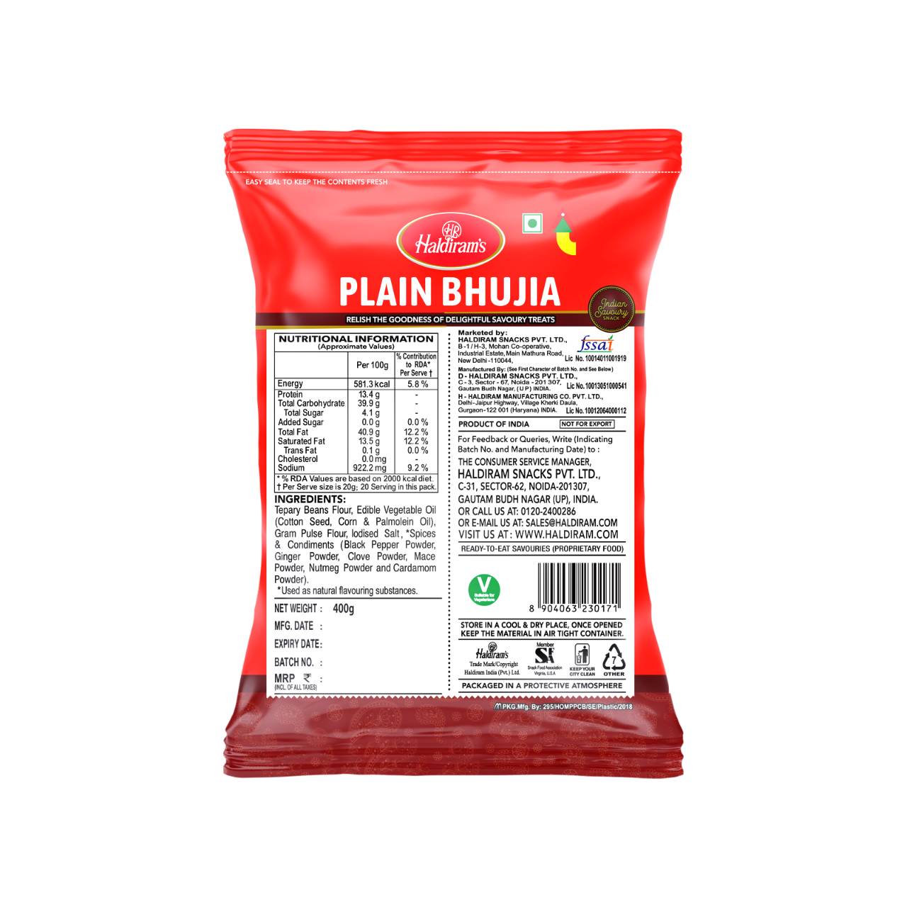 Haldiram's Bhujia Plain - 400g