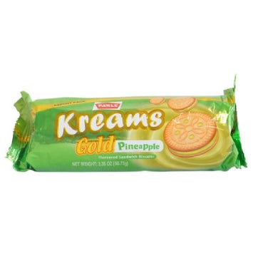 Parle Kreams Gold Pineapple Biscuits 66.72gm