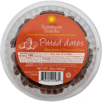 Sunshine Snacks Pitted Dates 24 oz