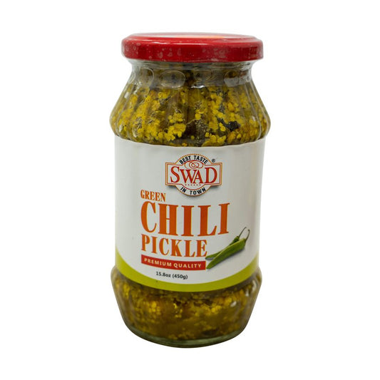 Swad Green Chili Chilli Pickle 450gm