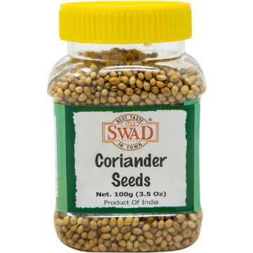 Swad Coriander (Dhania) Seeds 3.5oz Bottle
