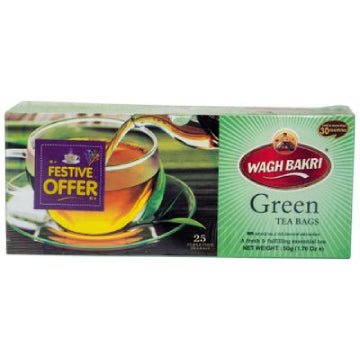 Wagh Bakri Green Tea 25 Tea Bags