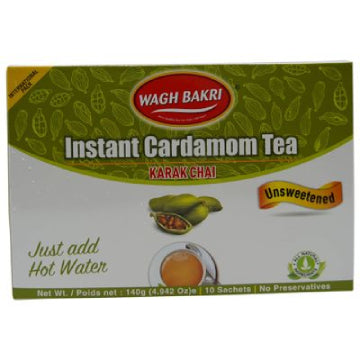 Wagh Bakri Instant Tea Premix Elaichi 10 Sachets 140G