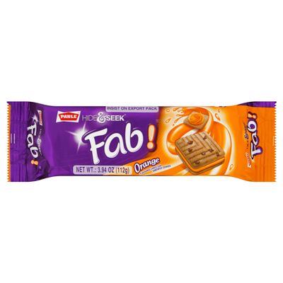 Parle Hide & Seek Fab Orange Biscuits 3.94oz