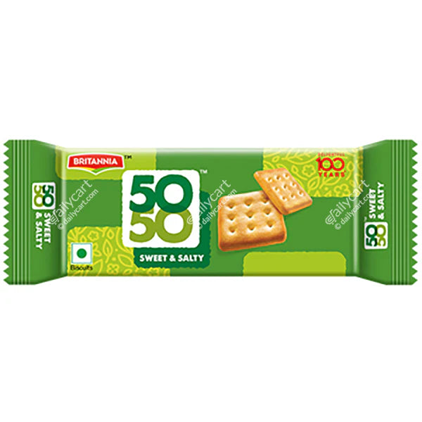 Britannia 50-50 Sweet & Salty Biscuits, 62 g