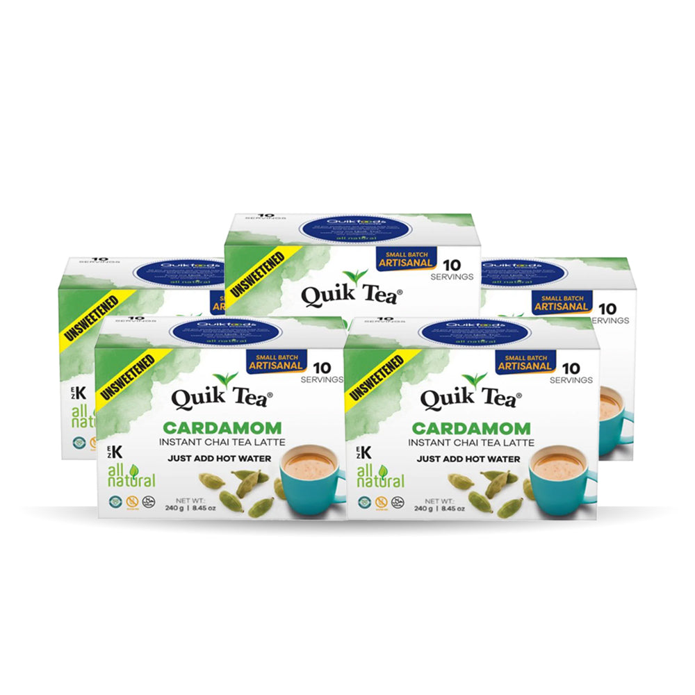 QUIK TEA CARDAMOM CHAI UNSWEETENED (10 SERVINGS)