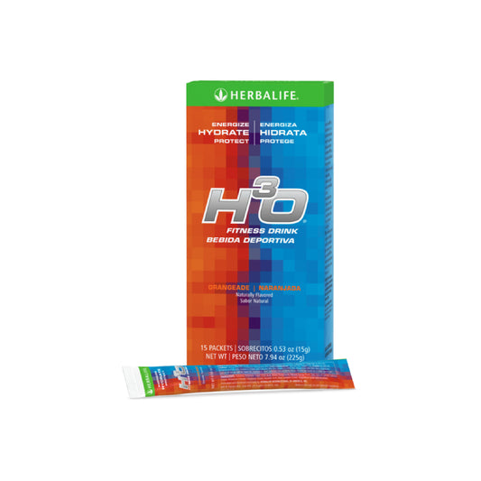 H³O® Fitness Drink: Orangeade 15 Packets