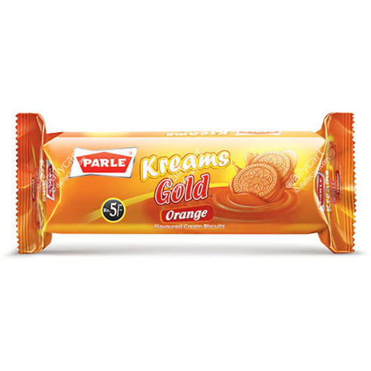 Parle Kreams Gold Orange Cream Biscuits, 66 g