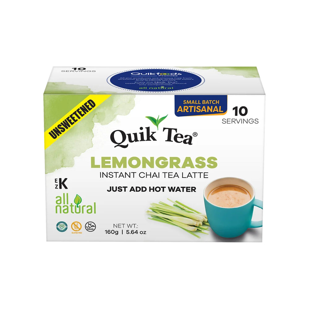 QUIK TEA UNSWEETENED LEMONGRASS (10 Pack)