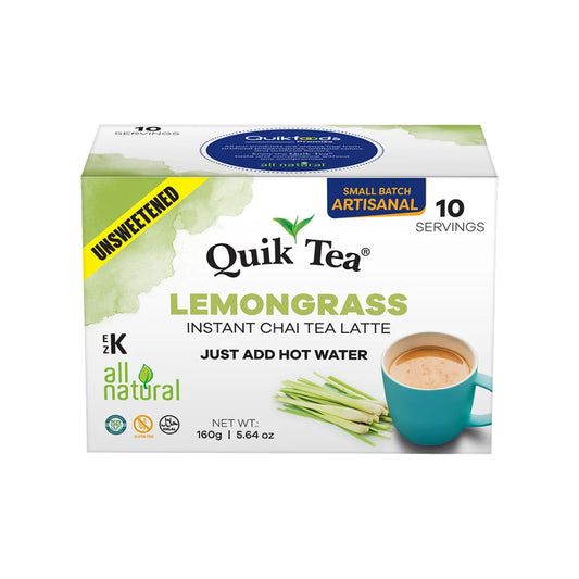 QUIK TEA UNSWEETENED LEMONGRASS (10 Pack)