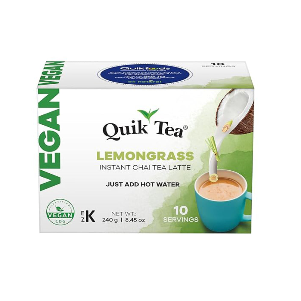 QUIK TEA VEGAN LEMONGRASS CHAI (10 Pack)