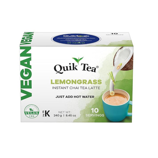 QUIK TEA VEGAN LEMONGRASS CHAI (10 Pack)