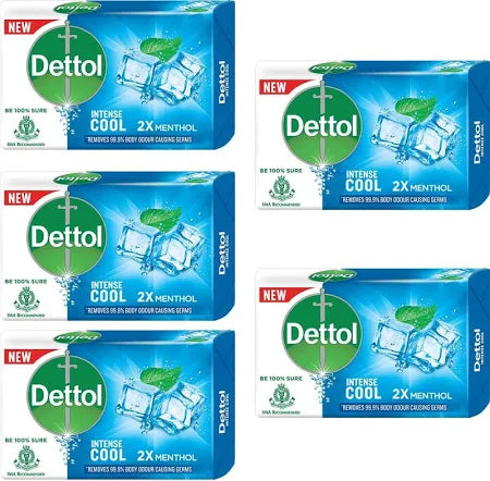 DETTOL INTENSE COOL SOAP (5 PCS)